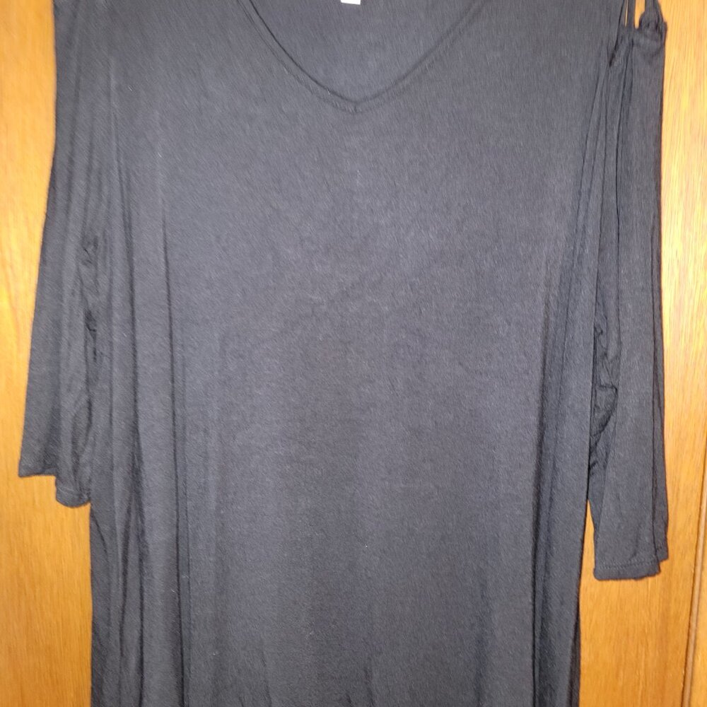 Lot Of 5 2x XXL Cold Shoulder Shirts Ava Viv Maurices Green Envelope Merona - Picture 6 of 16